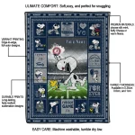 custom georgia southern eagles snoopy coach blue quilt blanket best selling