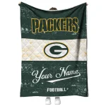 custom green bay packers hibiscus burst green white quilt blanket best selling