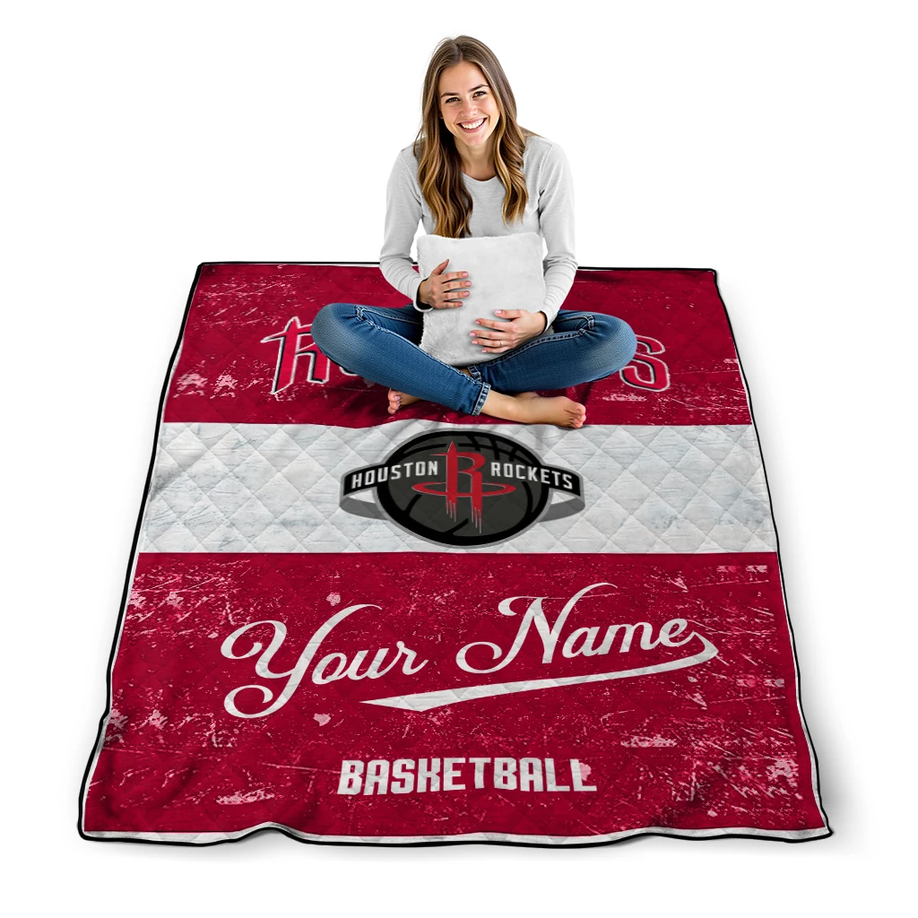 custom houston rockets helmet fan red white quilt blanket high quality custom houston rockets helmet fan red white quilt blanket high quality
