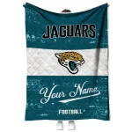 custom jacksonville jaguars hibiscus burst teal white quilt blanket best selling