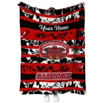 custom jacksonville state gamecocks layered florals red white quilt blanket best selling