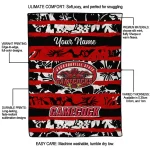 custom jacksonville state gamecocks layered florals red white quilt blanket best selling