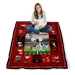 custom jacksonville state gamecocks snoopy coach red quilt blanket best selling
