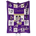 custom james madison dukes mickey crimson purple white quilt blanket best selling