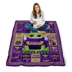 custom james madison dukes yody baby pattern purple quilt blanket best selling
