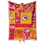 custom kansas city chiefs helmet passion red quilt blanket best selling