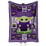 custom kansas state wildcats yody baby pattern purple quilt blanket best selling