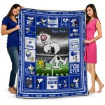 custom kentucky wildcats snoopy coach blue quilt blanket best selling