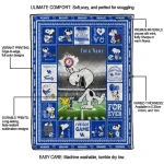 custom kentucky wildcats snoopy coach blue quilt blanket best selling