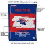 custom la tech grunge patch blue white quilt blanket best selling