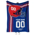 custom la tech helmet theme blue quilt blanket best selling