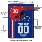 custom la tech helmet theme blue quilt blanket best selling