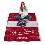 custom liberty flames hibiscus burst red white quilt blanket best selling