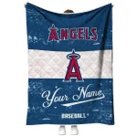 custom los angeles angels snoopy victory blue white quilt blanket best selling