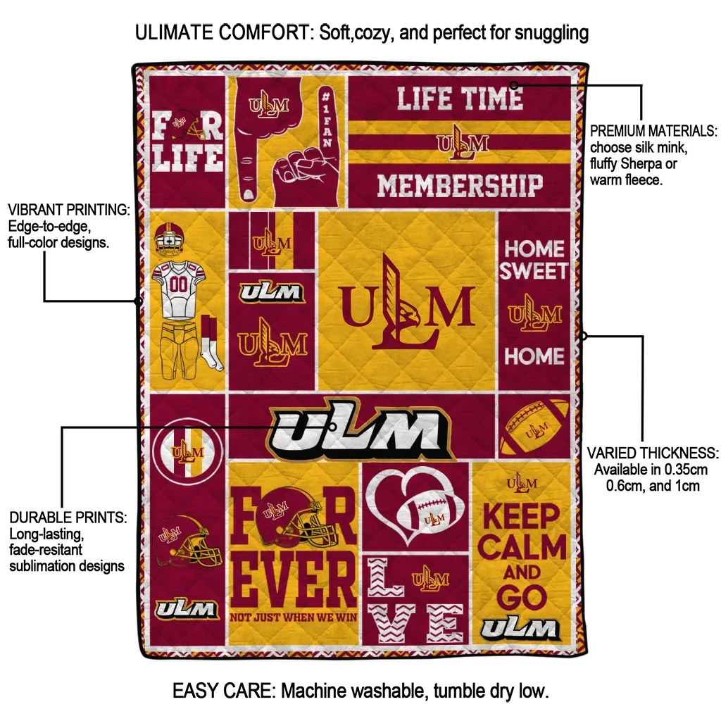 custom louisiana monroe warhawks helmet passion red quilt blanket latest model custom louisiana monroe warhawks helmet passion red quilt blanket latest model