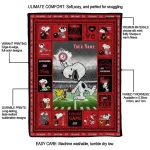 custom louisiana ragin cajuns snoopy coach red quilt blanket best selling