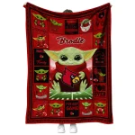 custom louisville cardinals yody baby pattern red quilt blanket best selling