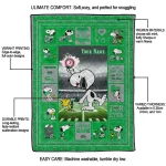 custom marshall thundering herd snoopy coach green quilt blanket best selling