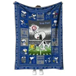 custom memphis tigers snoopy coach blue quilt blanket best selling