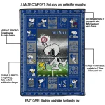 custom memphis tigers snoopy coach blue quilt blanket best selling