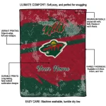 custom minnesota wild brushstroke layers red quilt blanket best selling