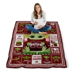 custom mississippi state bulldogs yody baby pattern maroon quilt blanket best selling