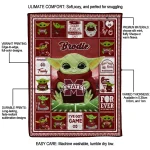 custom mississippi state bulldogs yody baby pattern maroon quilt blanket best selling