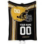custom missouri tigers helmet theme black quilt blanket best selling