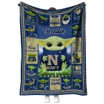 custom navy midshipmen yody baby pattern blue quilt blanket best selling