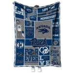 custom nevada wolf pack helmet passion blue quilt blanket best selling