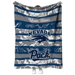 custom nevada wolf pack layered florals blue white quilt blanket best selling