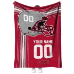 custom new mexico lobos helmet theme red quilt blanket best selling