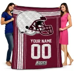 Custom New Mexico State Aggies Helmet Theme Crimson Quilt Blanket 1 custom new mexico state aggies helmet theme crimson quilt blanket best selling
