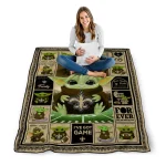 custom new orleans saints yody baby pattern gold quilt blanket best selling