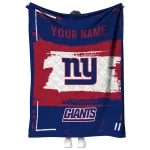custom new york giants grunge patch blue white quilt blanket best selling