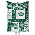 custom new york jets helmet passion green quilt blanket best selling