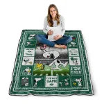 custom new york jets snoopy coach green quilt blanket best selling