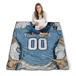 custom north carolina tar heels player sketch light blue gray quilt blanket best selling