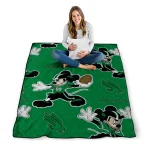 custom north texas mean green mickey football green quilt blanket best selling