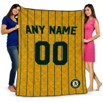 custom oakland athletics pin dot quilt blanket best selling
