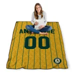 custom oakland athletics pin dot quilt blanket best selling
