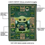 custom ohio bobcats yody baby pattern green quilt blanket best selling