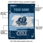custom old dominion monarchs grunge patch blue white quilt blanket best selling