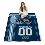 custom old dominion monarchs helmet theme blue quilt blanket best selling
