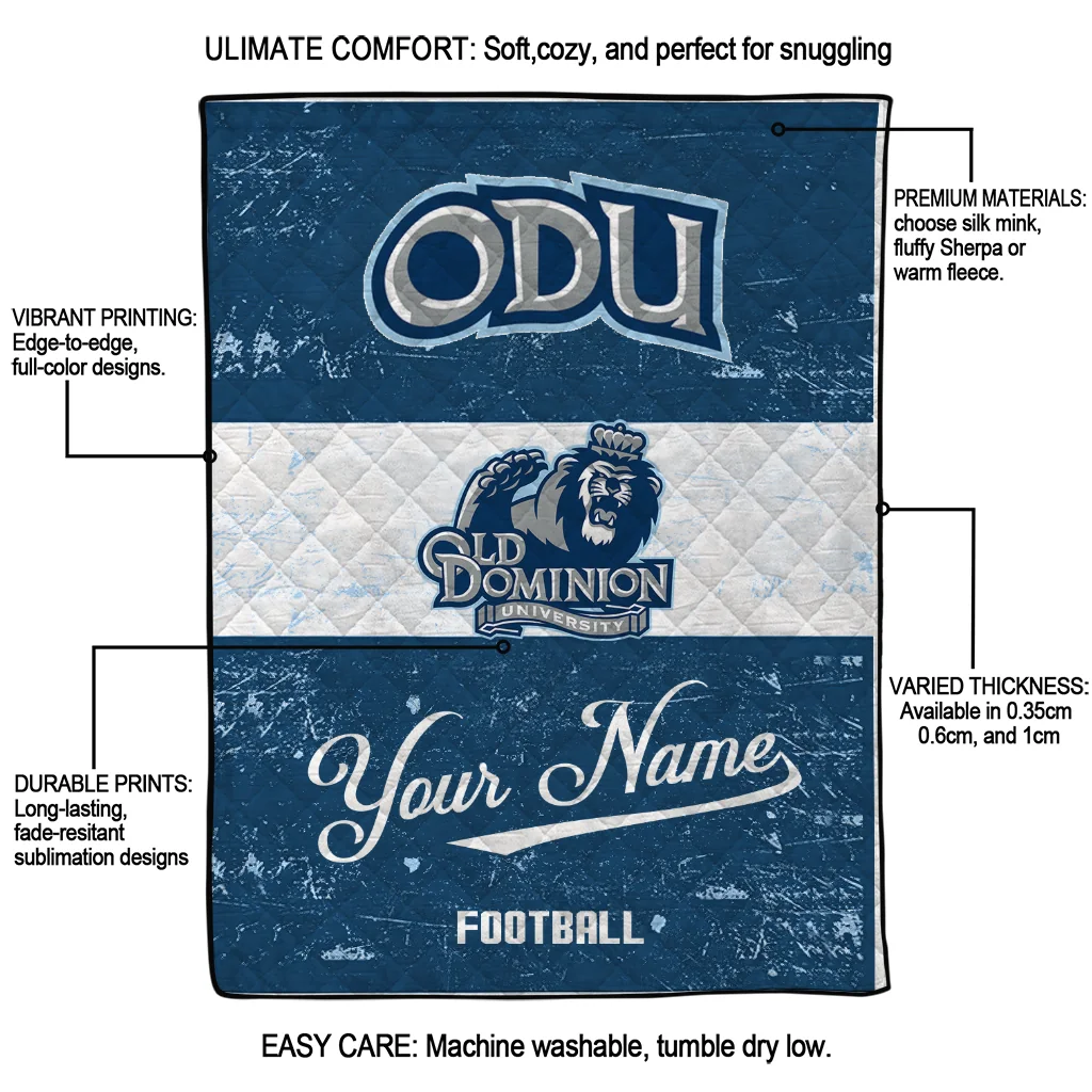 custom old dominion monarchs hibiscus burst blue white quilt blanket latest model custom old dominion monarchs hibiscus burst blue white quilt blanket latest model