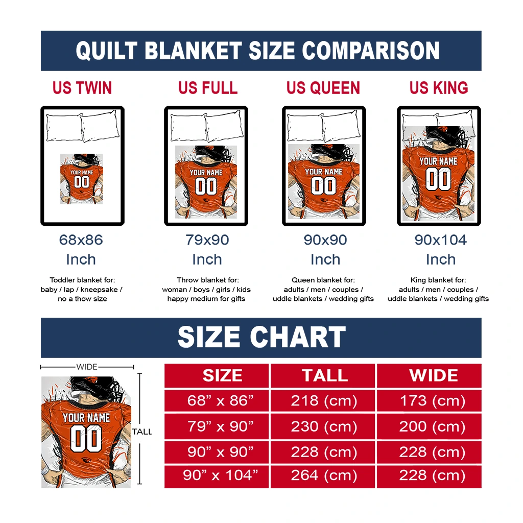 custom oregon state beavers player sketch orange gray quilt blanket new arrival custom oregon state beavers player sketch orange gray quilt blanket new arrival