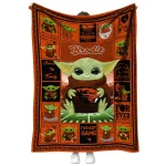 custom oregon state beavers yody baby pattern orange quilt blanket best selling