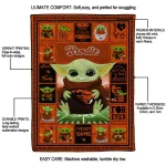 custom oregon state beavers yody baby pattern orange quilt blanket best selling