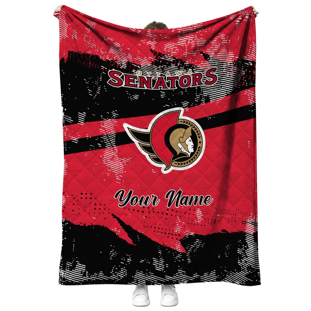 custom ottawa senators brushstroke layers red quilt blanket fashion forward custom ottawa senators brushstroke layers red quilt blanket fashion forward