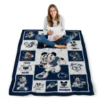 custom penn state nittany lions mickey crimson blue white quilt blanket best selling